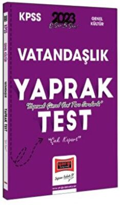 Yargı Yayınevi 2023 KPSS Vatandaşlık Çek Kopart Yaprak Test - 1