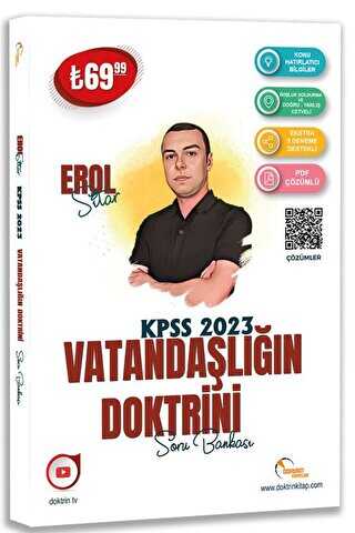 Doktrin Yayınları - KPSS Kitapları Özel Ürün 2023 KPSS Vatandaşlık Soru Bankası