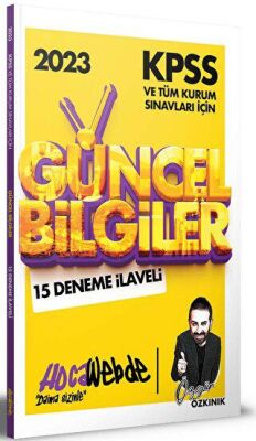 HocaWebde Yayınları 2023 KPSS ve Tüm Kurum Sınavları İçin Güncel Bilgiler 15 Deneme İlaveli - 1