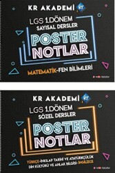 KR Akademi Yayınları 2023 LGS 1. Dönem Poster Notlar Seti KR Akademi - KR Akademi Yayınları