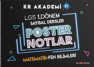 KR Akademi Yayınları 2023 LGS 1. Dönem Sayısal Bölüm Poster Notlar KR Akademi