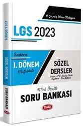Data Yayınları LGS 1. Dönem Sözel Soru Bankası - - Data Yayınları