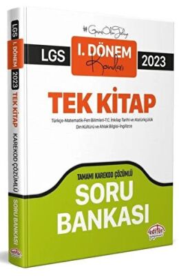 Editör Yayınevi LGS 1. Dönem Tüm Dersler Soru Bankası Karekod Çözümlü - 1