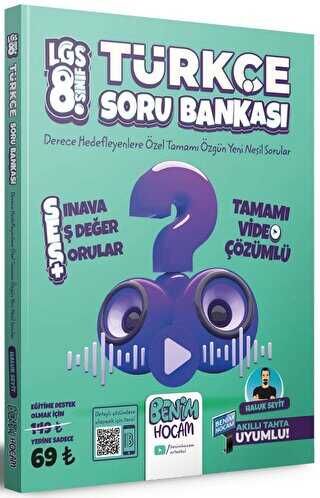 Benim Hocam Yayınları 2023 LGS 8. Sınıf Türkçe SES Tamamı Video Çözümlü Soru Bankası