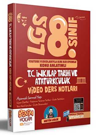 2023 LGS 8.Sınıf T.C. İnkılap Tarihi ve Atatürkçülük Video Ders Notları Konu Anlatımı Benim Hocam Yayınları