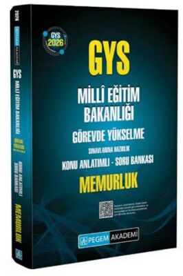 2026 GYS MEB Görevde Yükselme Sınavlarına Hazırlık Konu Anlatımlı Soru Bankası Memurluk - 2
