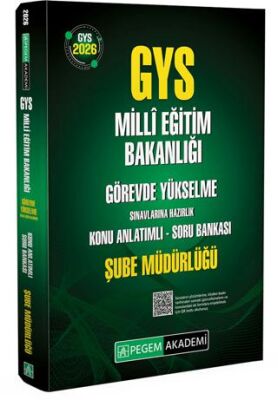 2026 GYS MEB Görevde Yükselme Sınavlarına Hazırlık Konu Anlatımlı Soru Bankası Şube Müdürlüğü - 1