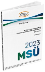 2023 MSÜ Çıkmış Sorular Tıpkı Basım - Dizgi Kitap