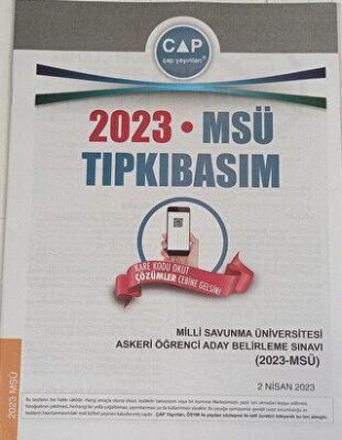 Çap Yayınları 2023 MSÜ Tıpkı Basım Milli Savunma Üniversitesi Askeri Öğrenci Aday Belirleme Sınavı - 1