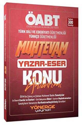 Yönerge Yayınları 2023 ÖABT Türkçe-Edebiyat Muhtevam Yazar Eser Konu Anlatımı