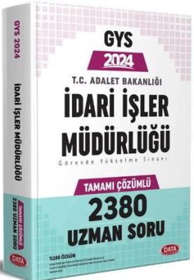 2024 T.C. Adalet Bakanlığı İdari İşler Müdürlüğü GYS Tamamı Çözümlü 2380 Uzman Soru Bankası - 1