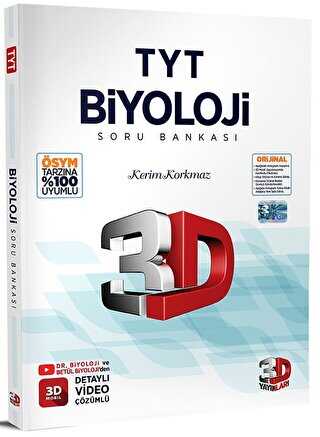 3D Yayınları 2023 TYT Biyoloji Soru Bankası