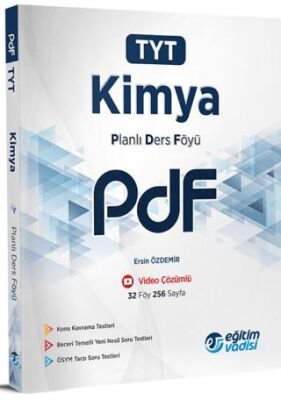 Eğitim Vadisi Yayınları 2023 TYT Kimya PDF Planlı Ders Föyü - 1