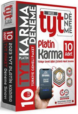 İnformal Yayınları 2023 TYT Platin Karma Yayın Türkiye Geneli Dijital Çözümlü 10lu Paket Deneme - 1