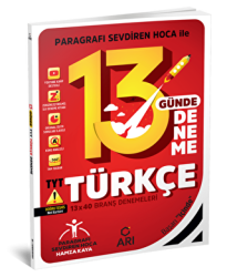 Arı Yayıncılık TYT Türkçe 13 Günde 13x40 Branş Denemeleri - Arı Yayıncılık