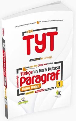İnformal Yayınları 2023 TYT Türkçenin Kara Kutusu Paragraf 1 Konu Özetli Dijital Çözümlü Çıkmış Soru Bankası - 1