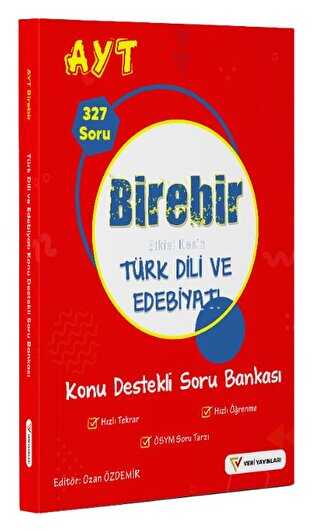 Veri Yayınevi 2023 YKS AYT Birebir Etkisi Kesin Türk Dili ve Edebiyatı Konu Destekli Soru Bankası