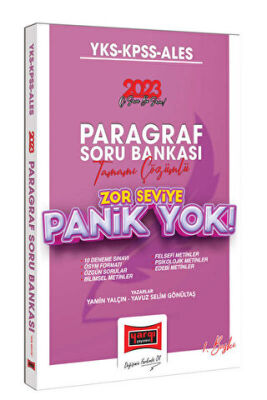 Yargı Yayınevi 2023 YKS-KPSS-ALES Panik Yok Paragraf Soru Bankası Tamamı Çözümlü Soru Bankası Zor Seviye - 1