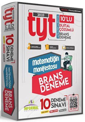 İnformal Yayınları 2023 YKS TYT Matematiğin Manifestosu 10lu Dijital Çözümlü Branş Deneme Paketi - 1
