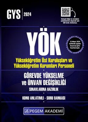 2024 YÖK Görevde Yükselme ve Ünvan Değişikliği Konu Anlatımlı Soru Bankası