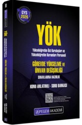 GYS YÖK Görevde Yükselme ve Ünvan Değişikliği Konu Anlatımlı Soru Bankası - Pegem Akademi Yayıncılık