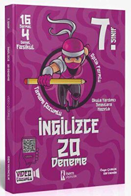İSEM Yayıncılık 2025 7. Sınıf İngilizce 20 Deneme - 1
