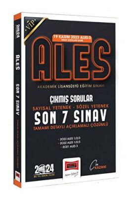Yargı Yayınevi 2024 ALES Son 7 Sınav Çıkmış Sorular 19 Kasım 2023 Sınavı Dahil - 1