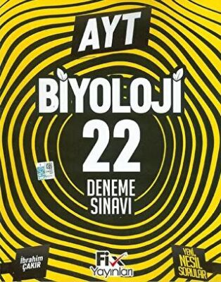 Fix Yayınları 2024 AYT Biyoloji 22 Denemeleri - 1