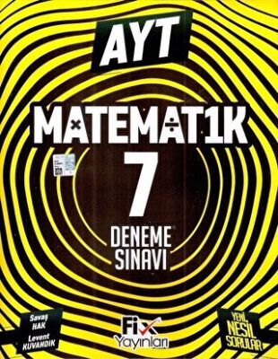 Fix Yayınları 2024 AYT Matematik 7 Denemeleri - 1