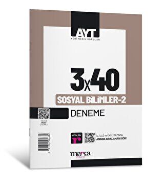 Marka Yayınları 2025 AYT Sosyal Bilimler-2 3x40 Deneme - 1