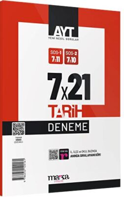 Marka Yayınları 2025 AYT Tarih 7 Deneme Tamamı Video Çözümlü - 1