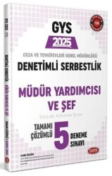 2025 Ceza ve Tevkifevleri Denetimli Serbestlik Müdür Yardımcılığı ve Şeflik GYS Tamamı Çözümlü 5 Den - Data Yayınları