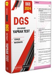 Pegem Akademi Yayıncılık 2024 DGS Çek Kopart Yaprak Test - Pegem Akademi Yayıncılık