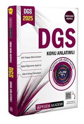 Pegem Akademi Yayıncılık 2024 DGS Konu Anlatımlı - 1