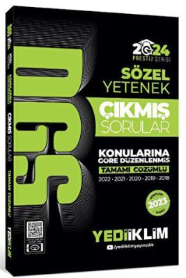 Yediiklim Yayınları 2024 DGS Sözel Yetenek Tamamı Çözümlü Konularına Göre Çıkmış Sorular - 2