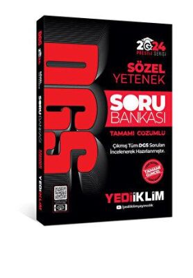 Yediiklim Yayınları 2024 DGS Sözel Yetenek Tamamı Çözümlü Soru Bankası - 2
