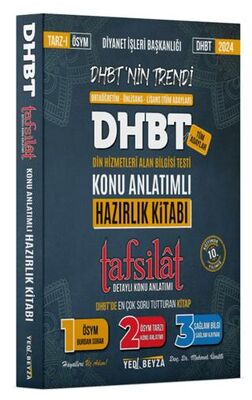 Yedi Beyza Yayınları 2024 DHBT Tafsilat Hazırlık Kitabı