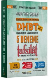 Yedi Beyza Yayınları 2024 DHBT Tafsilat Tamamı Çözümlü 5 Deneme - Yedi Beyza Yayınları