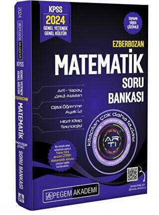Pegem Akademi Yayıncılık 2024 Ezberbozan KPSS Genel Yetenek Genel Kültür Matematik Soru Bankası