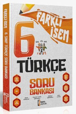 İSEM Yayıncılık 2024 Farklı İsem 6. Sınıf Türkçe Soru Bankası