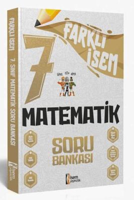 İSEM Yayıncılık 2024 Farklı İsem 7. Sınıf Matematik Soru Bankası - 1