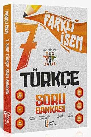 İSEM Yayıncılık 2024 Farklı İsem 7. Sınıf Türkçe Soru Bankası - 1