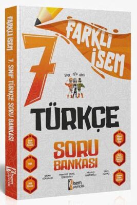 İSEM Yayıncılık Farklı İsem 7. Sınıf Türkçe Soru Bankası - 1