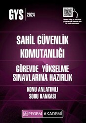 2024 GYS Sahil Güvenlik Komutanlığı Görevde Yükselme Konu Anlatımlı Soru Bankası - Pegem Akademi Yayıncılık