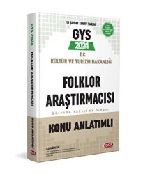 GYS T.C Kültür ve Turizm Bakanlığı Folklor Araştırmacısı Görevde Yükselme Sınavı Konu Anlatımlı - Data Yayınları