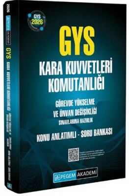 2026 GYS Kara Kuvvetleri Komutanlığı Görevde Yükselme ve Ünvan Değişikliği Konu Anlatımlı Soru Banka - 1