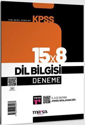 Marka Yayınları 2025 KPSS Dil Bilgisi 15x8 Deneme Tamamı Video Çözümlü - 1