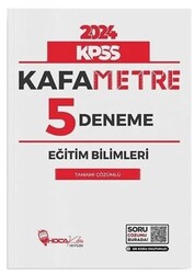 2024 KPSS Eğitim Bilimleri Kafametre 5 Deneme Çözümlü Hoca Kafası Yayınları - Hoca Kafası Yayınları