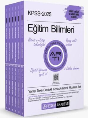 Pegem Akademi Yayıncılık 2025 KPSS Eğitim Bilimleri Konu Anlatımlı Modüler Set 6 Kitap - 1