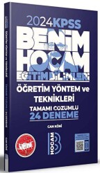 KPSS Eğitim Bilimleri Öğretim Yöntem ve Teknikleri Tamamı Çözümlü 24 Deneme - Benim Hocam Yayınları